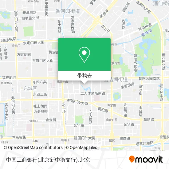 中国工商银行(北京新中街支行)地图