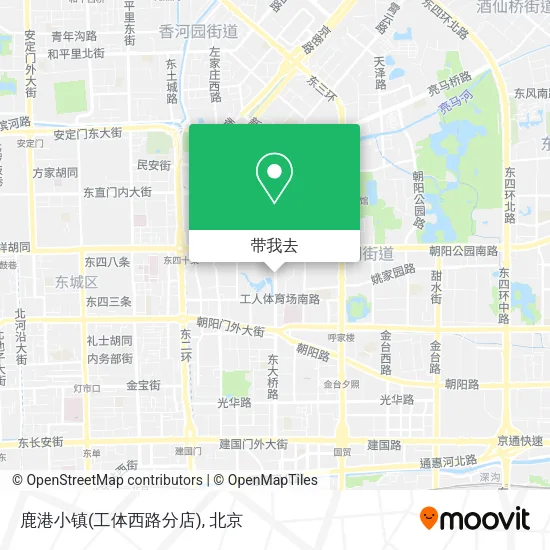 鹿港小镇(工体西路分店)地图