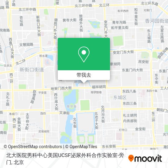 北大医院男科中心美国UCSF泌尿外科合作实验室-旁门地图