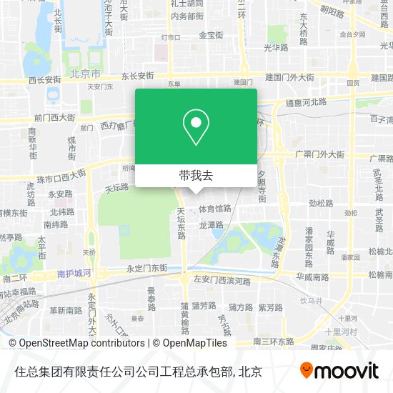 住总集团有限责任公司公司工程总承包部地图
