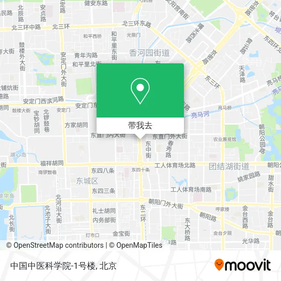 中国中医科学院-1号楼地图