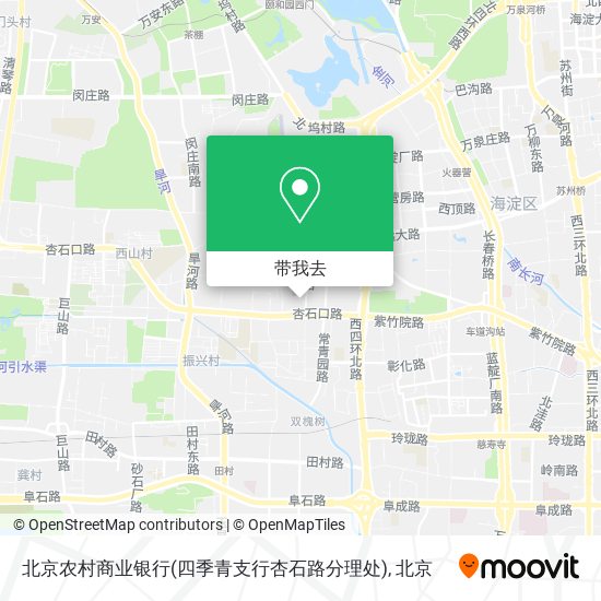 北京农村商业银行(四季青支行杏石路分理处)地图
