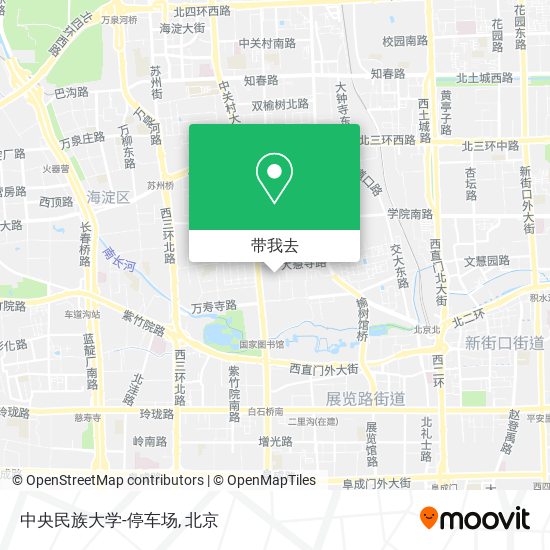 中央民族大学-停车场地图