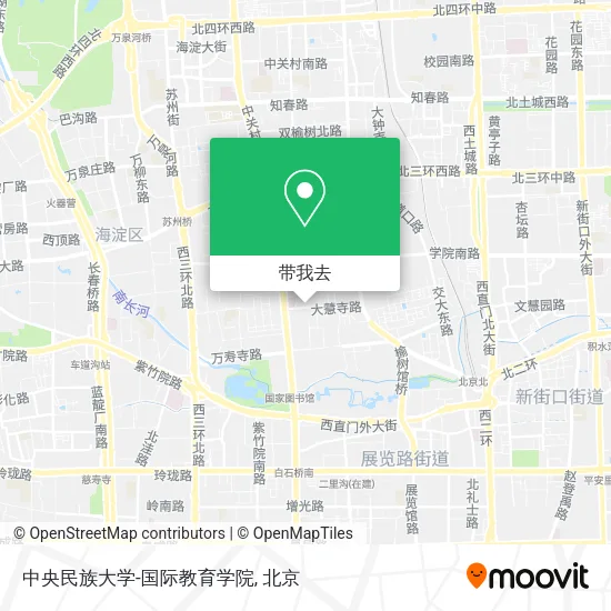 中央民族大学-国际教育学院地图