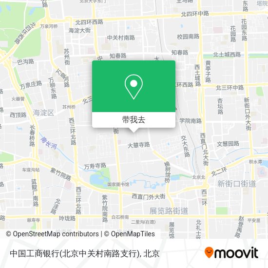 中国工商银行(北京中关村南路支行)地图