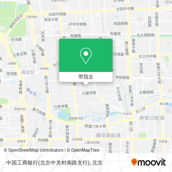 中国工商银行(北京中关村南路支行)地图