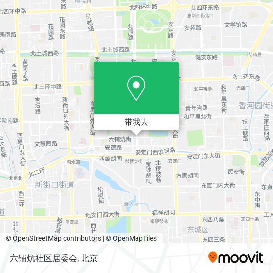六铺炕社区居委会地图