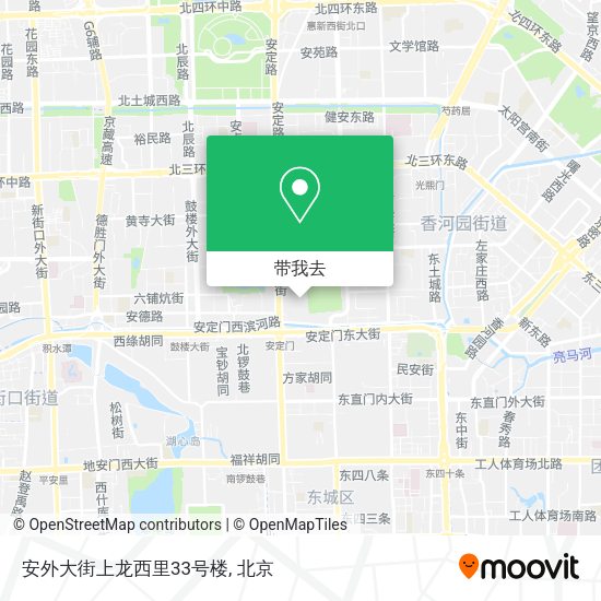 安外大街上龙西里33号楼地图