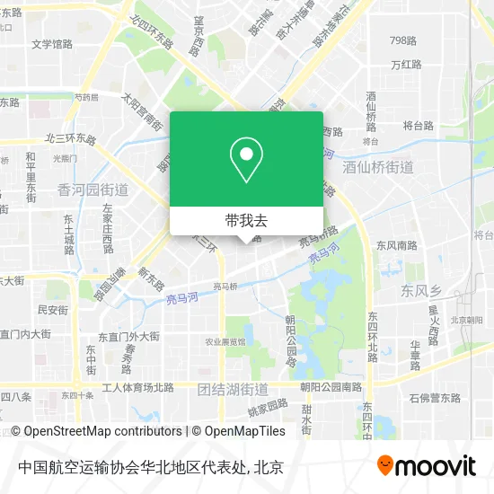 中国航空运输协会华北地区代表处地图