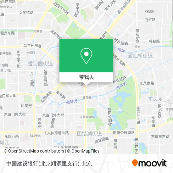 中国建设银行(北京顺源里支行)地图