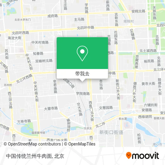 中国传统兰州牛肉面地图