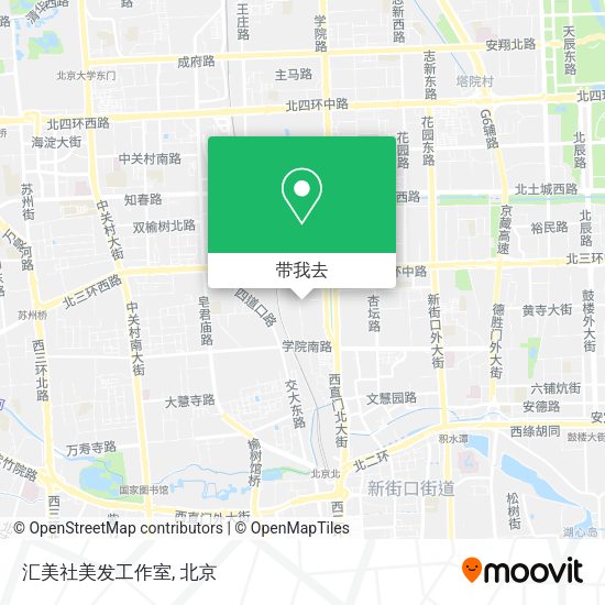 汇美社美发工作室地图