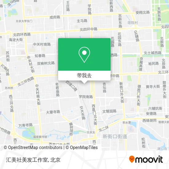 汇美社美发工作室地图