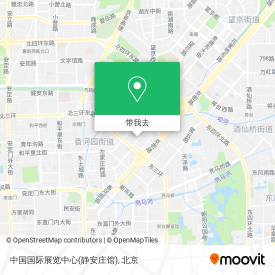 中国国际展览中心(静安庄馆)地图
