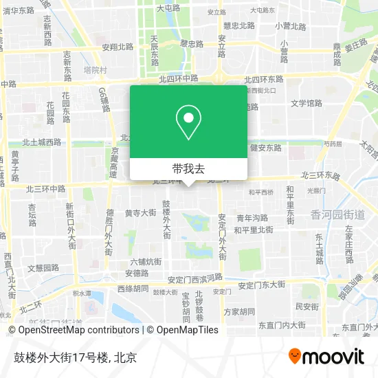 鼓楼外大街17号楼地图