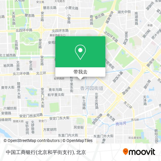 中国工商银行(北京和平街支行)地图