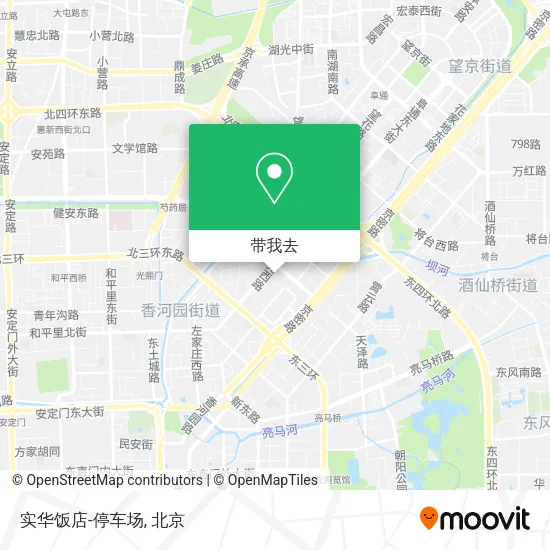 实华饭店-停车场地图