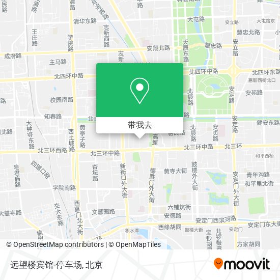 远望楼宾馆-停车场地图