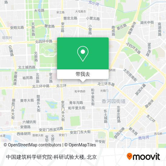 中国建筑科学研究院-科研试验大楼地图
