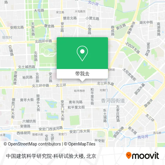 中国建筑科学研究院-科研试验大楼地图