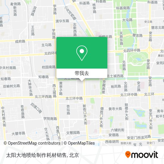 太阳大地喷绘制作耗材销售地图