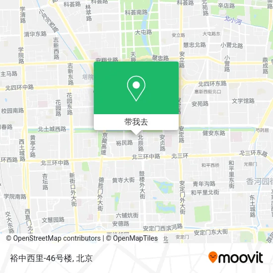 裕中西里-46号楼地图