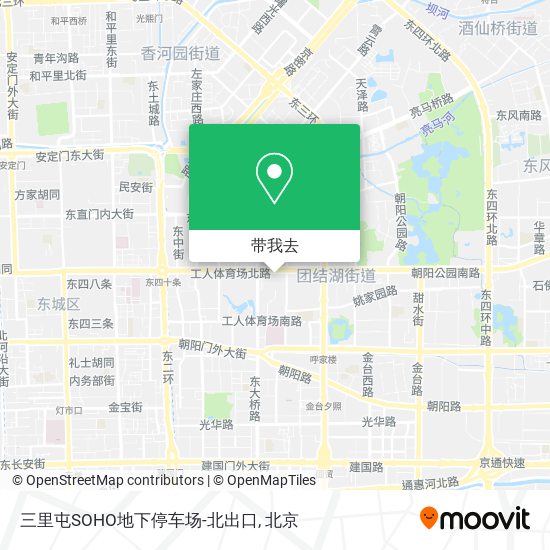 三里屯SOHO地下停车场-北出口地图