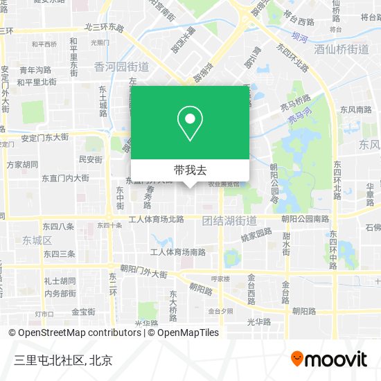 三里屯北社区地图