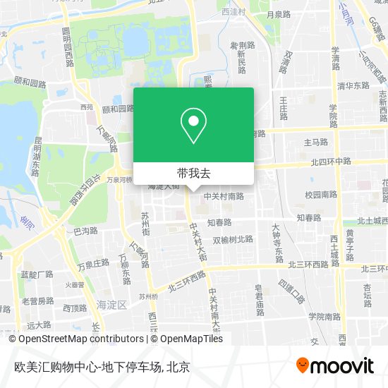 欧美汇购物中心-地下停车场地图
