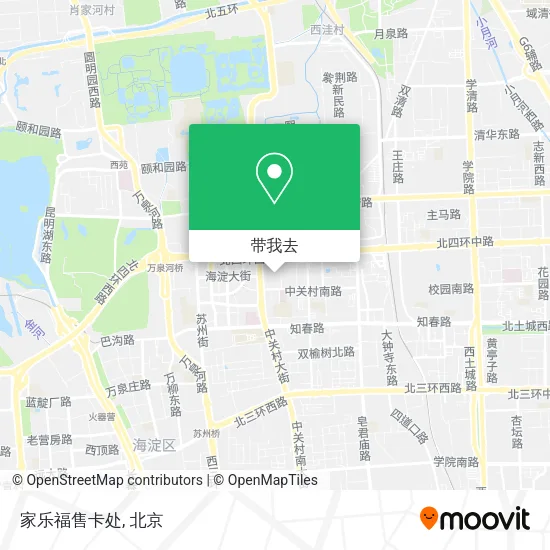 家乐福售卡处地图