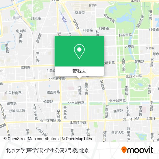 北京大学(医学部)-学生公寓2号楼地图