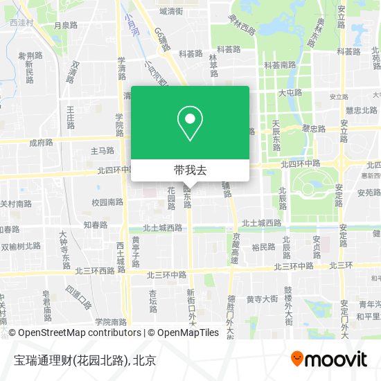 宝瑞通理财(花园北路)地图