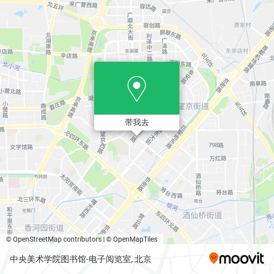 中央美术学院图书馆-电子阅览室地图