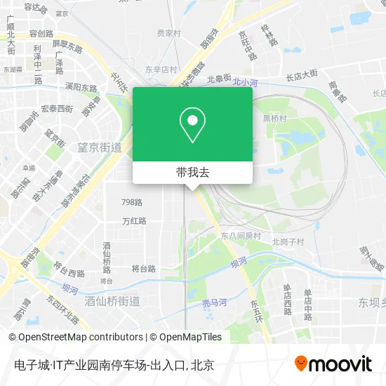 电子城·IT产业园南停车场-出入口地图