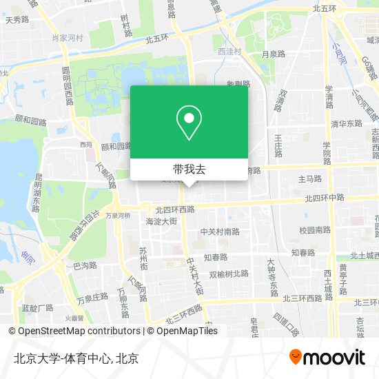 北京大学-体育中心地图
