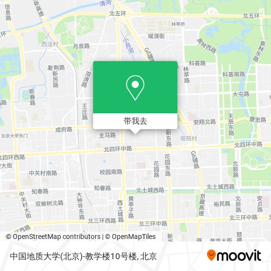 中国地质大学(北京)-教学楼10号楼地图