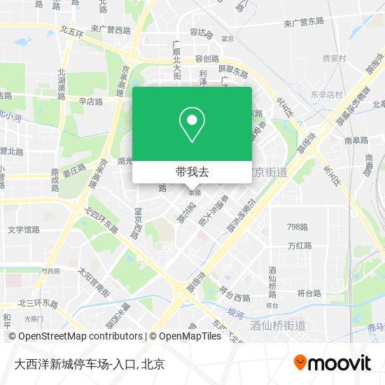 大西洋新城停车场-入口地图