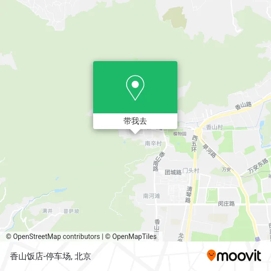 香山饭店-停车场地图