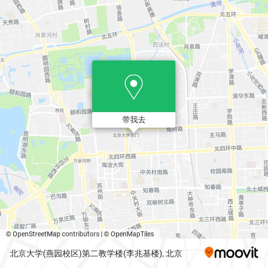 北京大学(燕园校区)第二教学楼(李兆基楼)地图