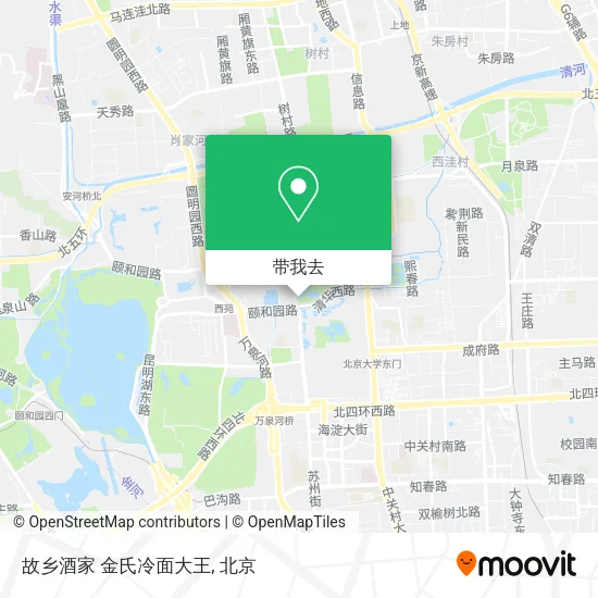 故乡酒家 金氏冷面大王地图