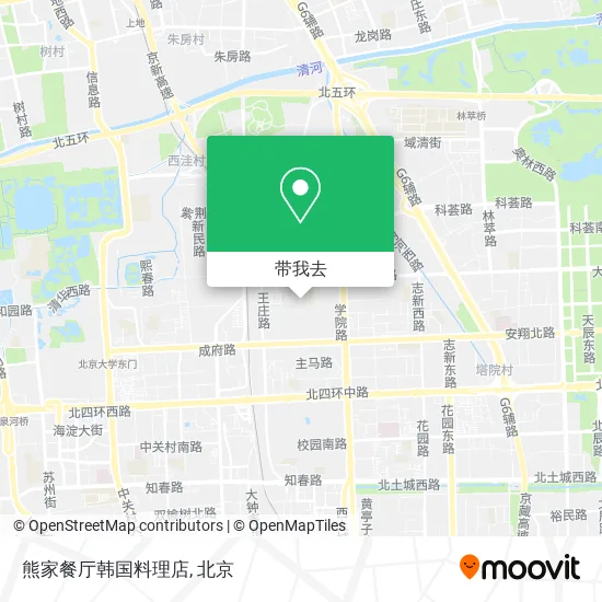 熊家餐厅韩国料理店地图