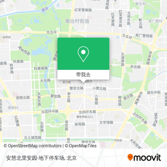 安慧北里安园-地下停车场地图