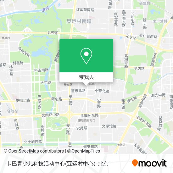 卡巴青少儿科技活动中心(亚运村中心)地图