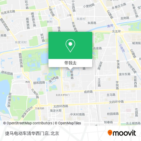 捷马电动车清华西门店地图