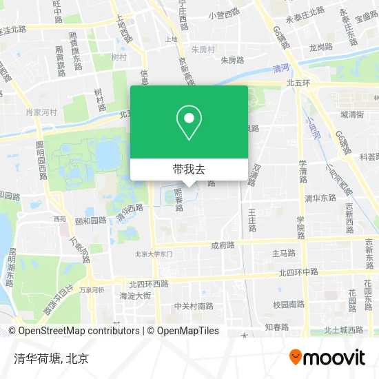 清华荷塘地图