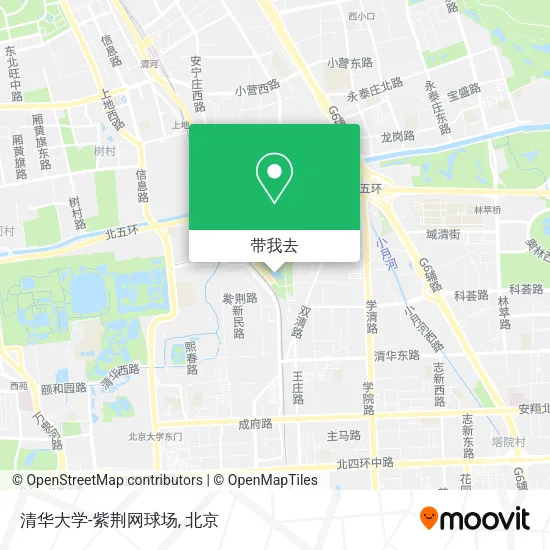 清华大学-紫荆网球场地图