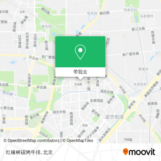 红橡树碳烤牛排地图