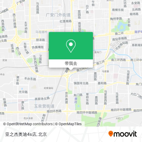 亚之杰奥迪4s店地图