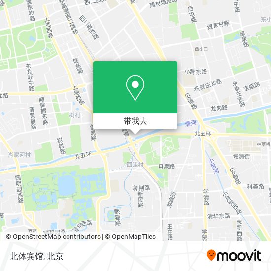 北体宾馆地图