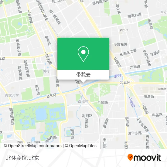 北体宾馆地图